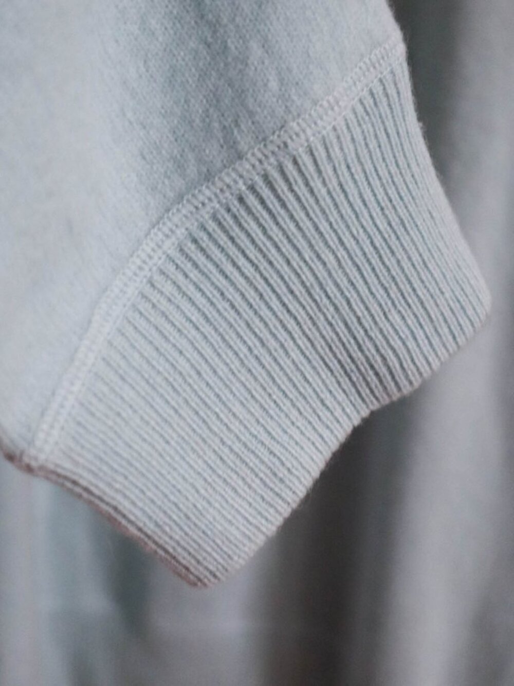 Raffi Irving 100% Cashmere Quarter Zip Sweater Light Blue Men's XL MSRP $400+ - Picture 4 of 7